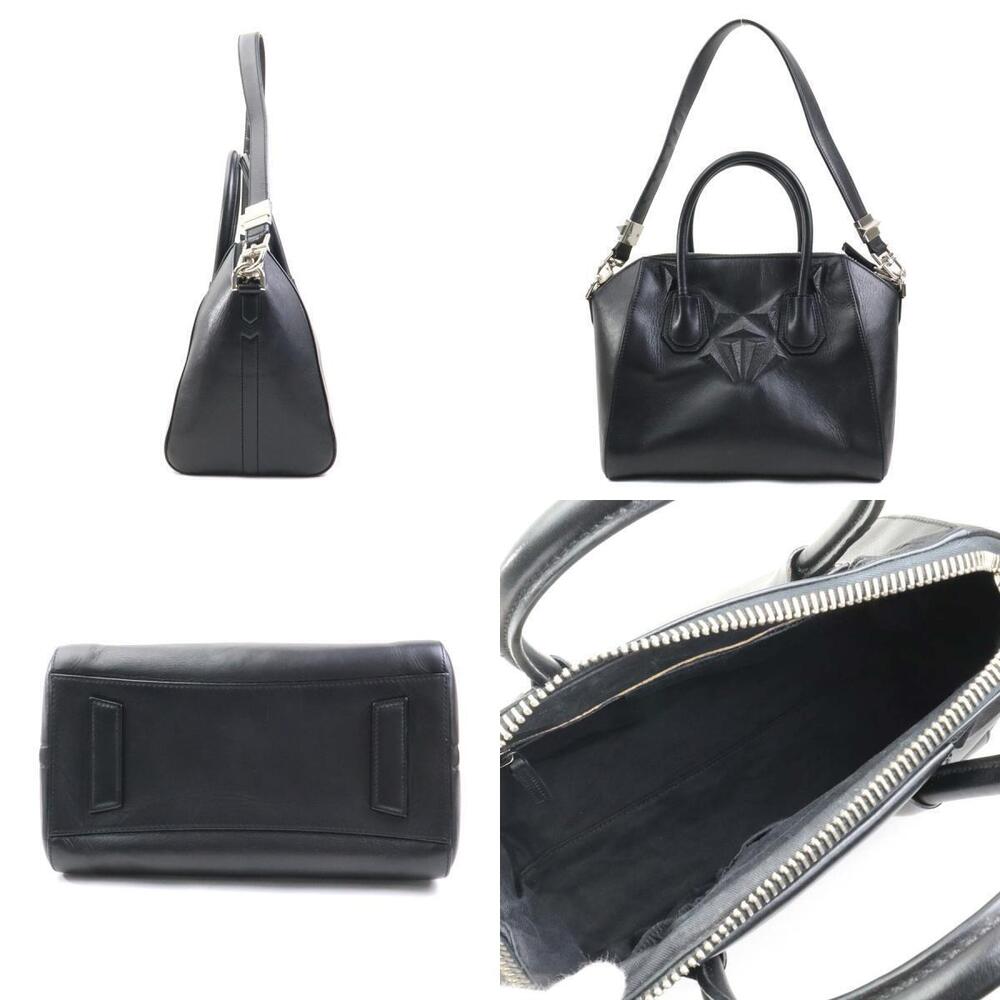Givenchy Bag Antigona Silver Black 2way Leather Shoulder